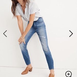 Madewell rigid skinny high rise jeans